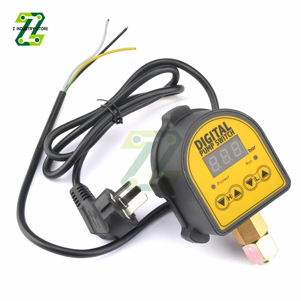 12/15.5/20MM 220V Digital Automatic Air Pump Water Oil Compressor Pressure Controller Switch Water Pump On/OFF water pump controller