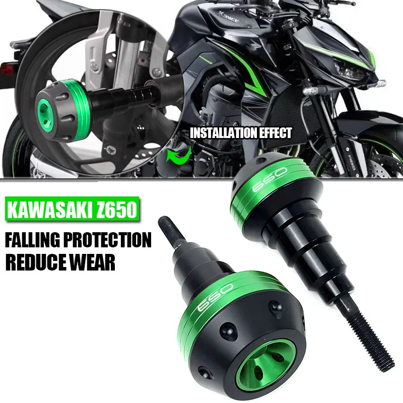 

For KAWASAKI Z650 Z 650 2017-2022 2018 2019 Motorcycle CNC Fairing Guard Crash Pad Protector Falling Protection Frame Slider