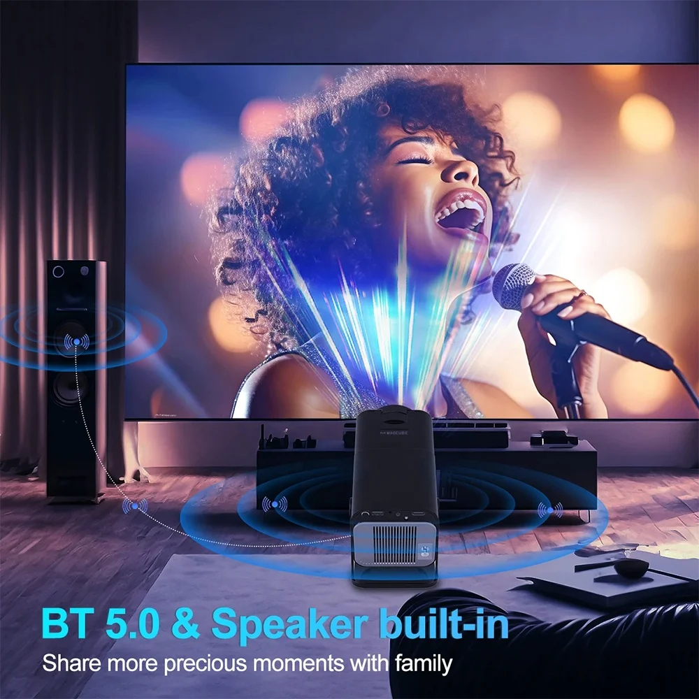 Smart Portable PICO Led Full hd 4k Screen 1080p Mini LCD Home Smart VideoAndroid Projector 1080p