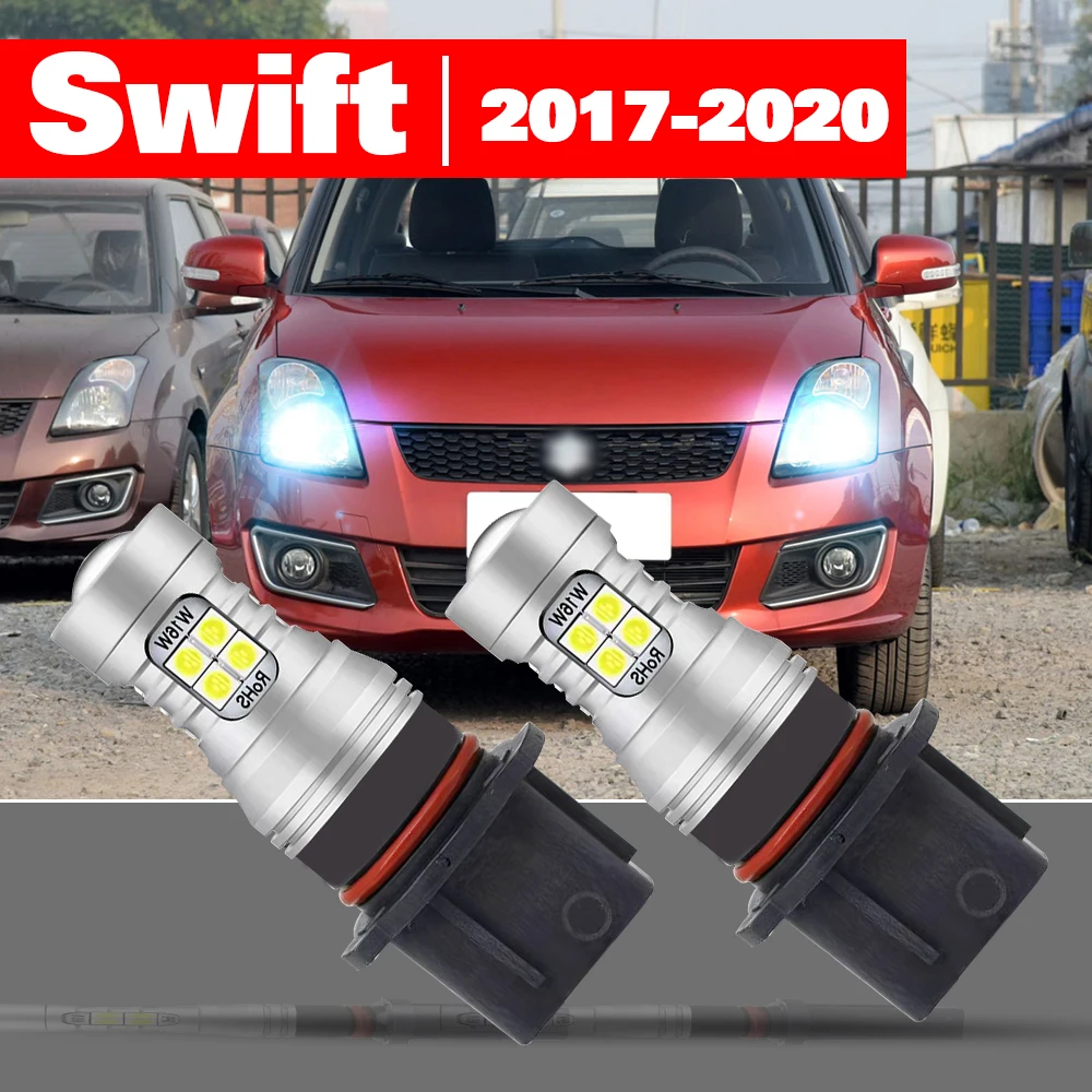 

For Suzuki Swift mk5 2017-2020 2pcs LED Daytime Running Light DRL Accessories 2018 2019