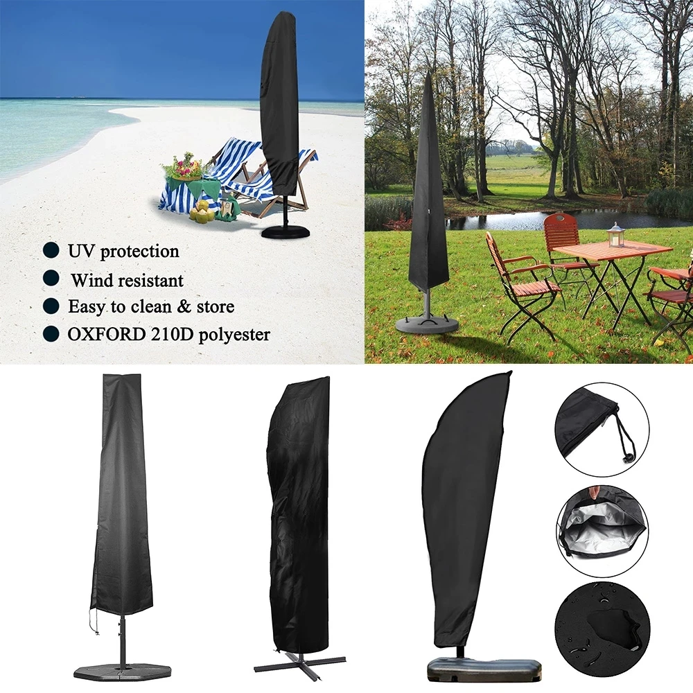 5 Size Waterproof Cover Outdoor Sunshade Umbrella Cover Garden Weatherproof Patio Cantilever