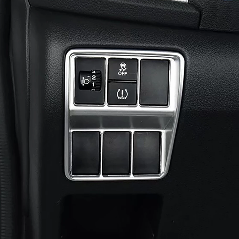 2017-2021 Per Honda Cr-V Crv Interruttore Faro Cornice Cromata Car Styling