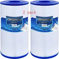 2 Pack Cryspool Spa Filter Compatible with Unicel C-4335 spa Filter 5 x 9 1/4, Filbur FC-2385, 03FIL1300,35 sq.ft, 1