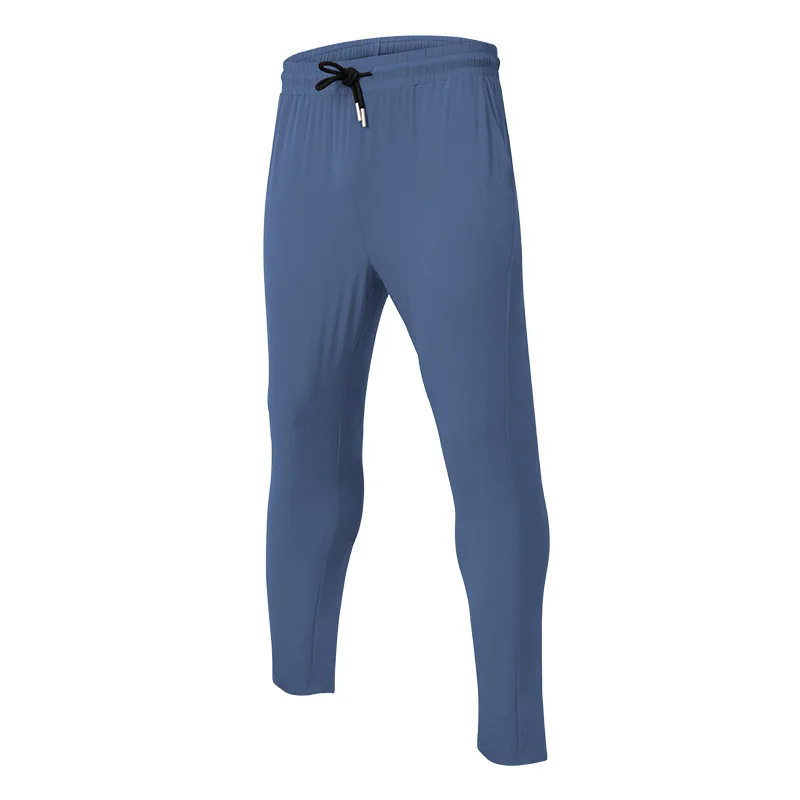 Sports Trousers Men's Outdoor Fishing And Camping Ice Silk Pants Ankle-length Stretch Quick-drying Pants