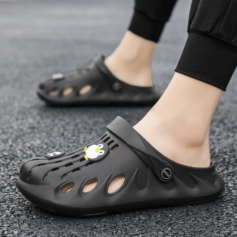 2023 Summer Men's Slippers Camouflage Platform Outdoor Cape Shoes Beach Sandals Men's Soft EVA Indoor Home Slide Lovers