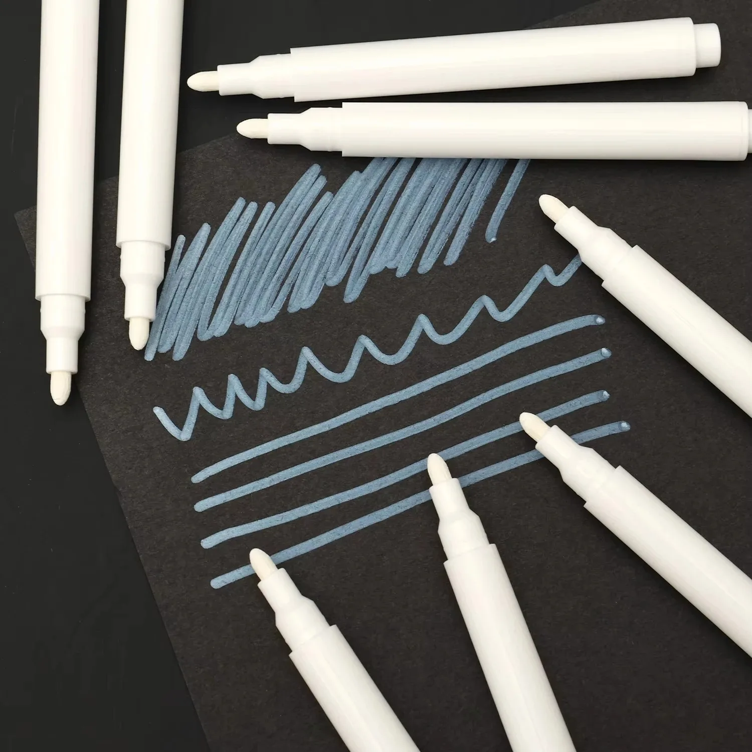 5-50개 화이트 액체 분필 지울 수 있는 펜 마커 유리창 칠판 창문 화이트 펜 세척 가능 지울 수 있는 마커