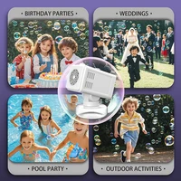 10 Hole Bubble Floor Automatic Bubble Machine for Wedding Outdoor Parent Child Activities Non Battery Bubble Water 2