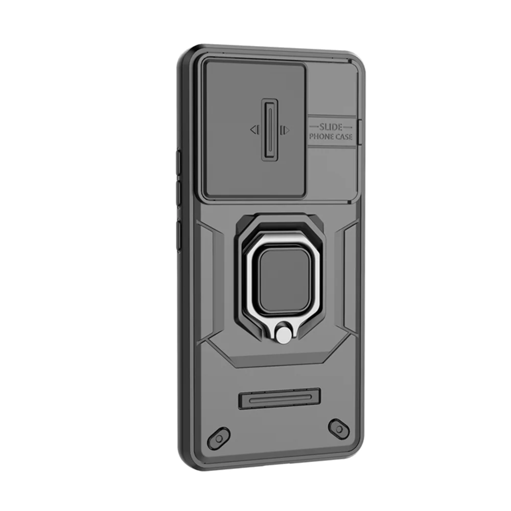 Luxury Armor Ring Case with Movable Window