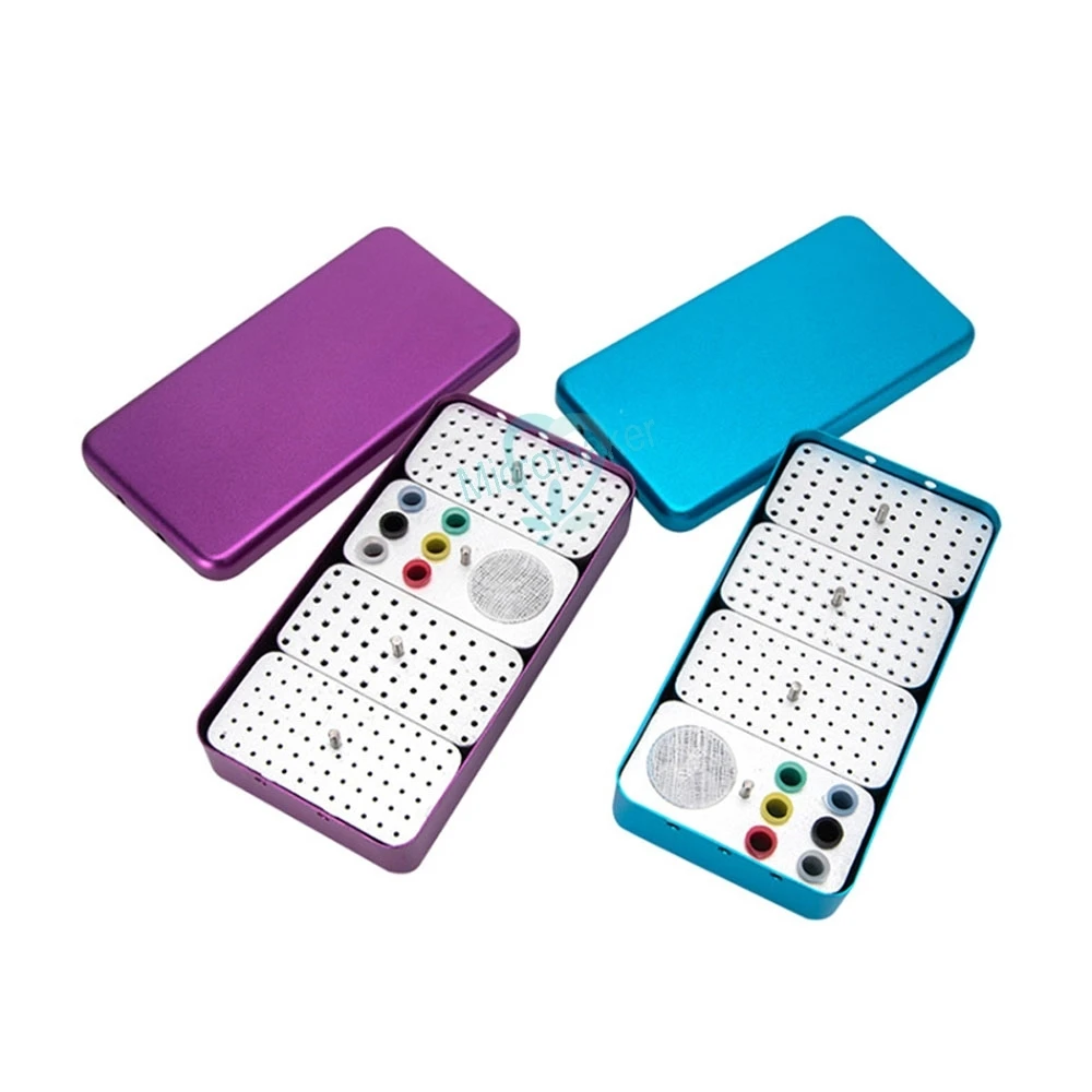 

1pcs Dental Autoclavable Sterilizer Bur Holder Alloy Aluminum Disinfection Box For Dentist Equipment Tool Endo Box