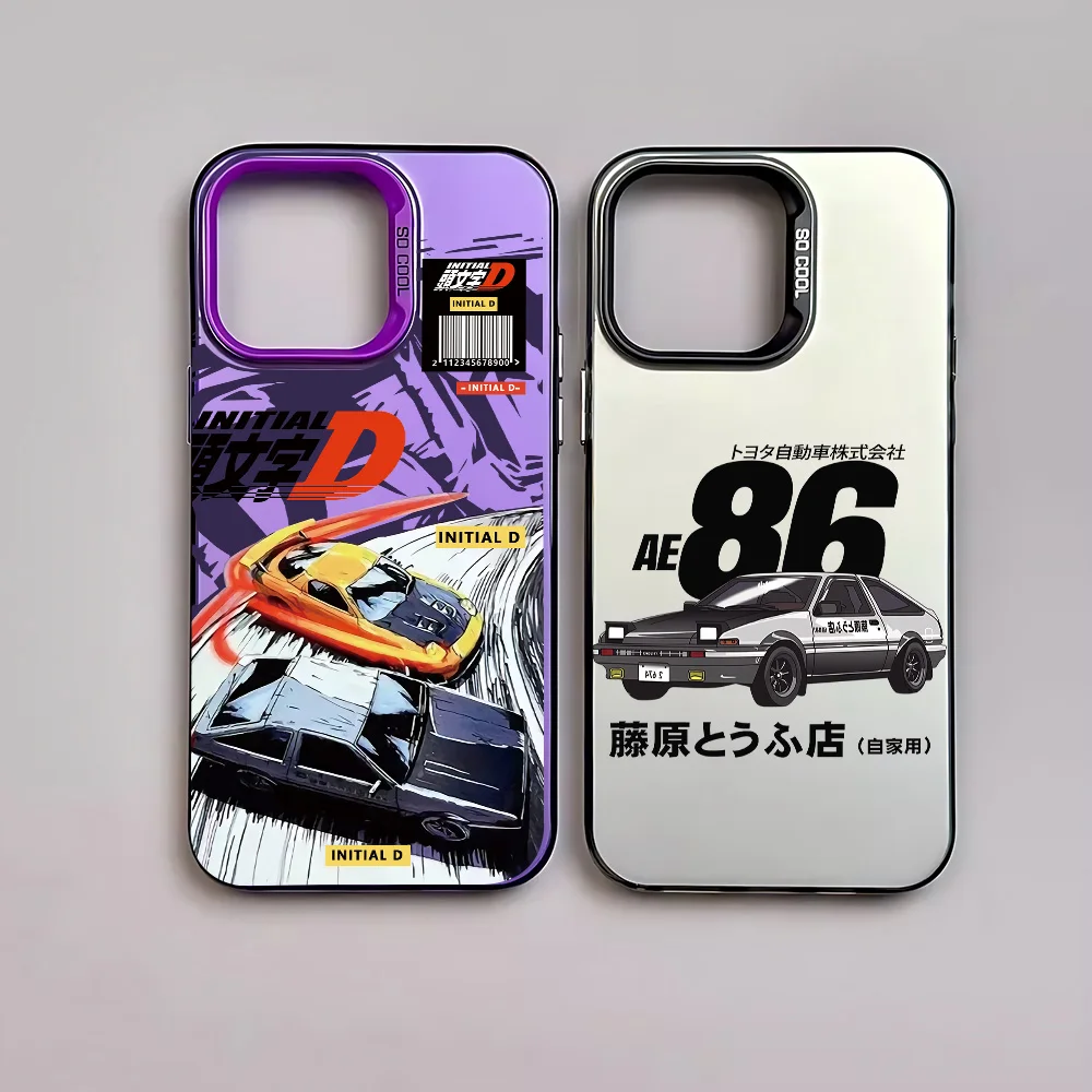 Anime Initial D AE86 Matte Phone Case - Stylish Back Cover