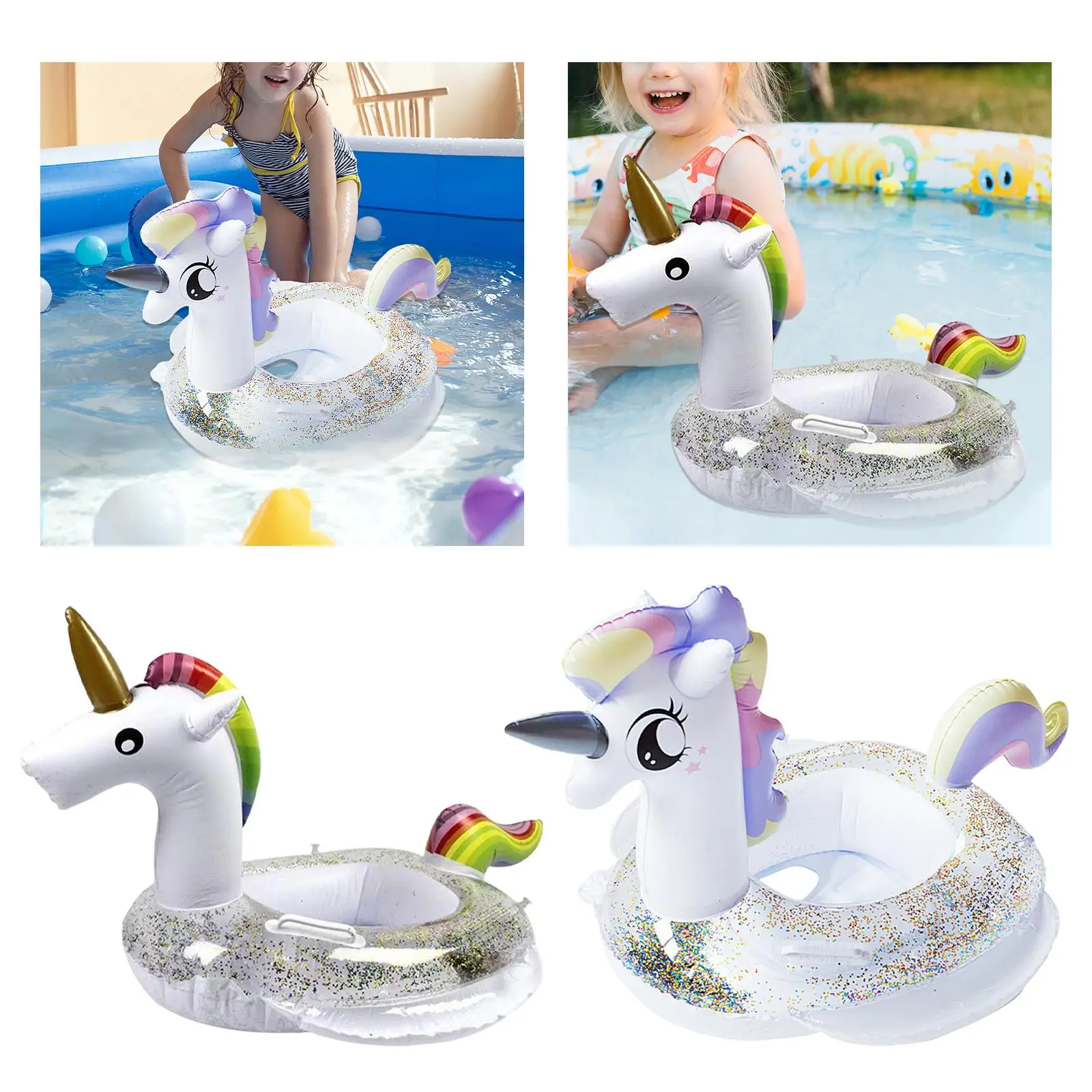 Kids Inflatable Pool Float Cute Swimming Seat for Outdoor Water Sports