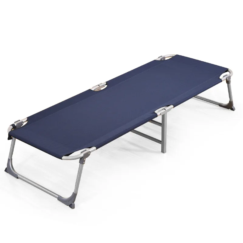 Leather Bed Twin Loft Bed K-star Office Lunch Break Folding Bed Single Canvas Accompany Camping Bed Disaster Relief Portable Comfortable Dropship