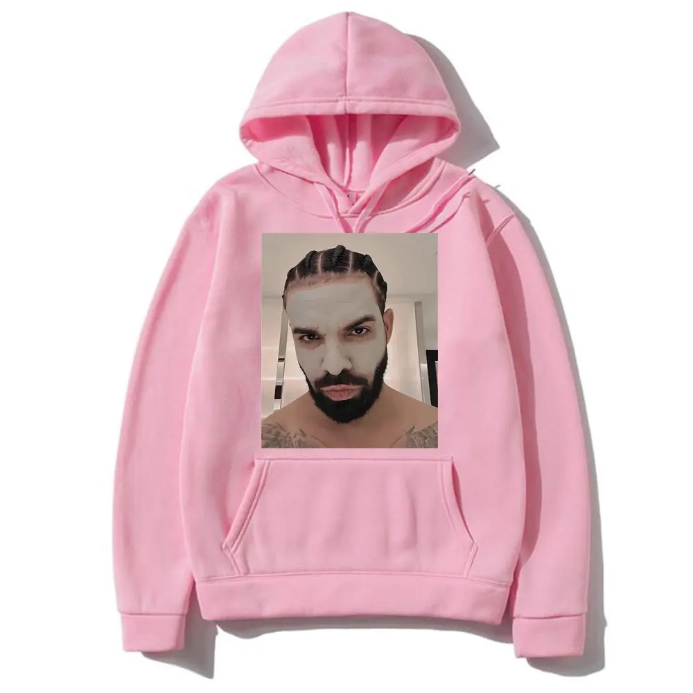 Funny Drake Mugshot Hoodie Men Fashion Hip Hop Streetwear Rap Fun Sweatshirt Long Sleeve Male Oversized Casual Fleece Hoodies