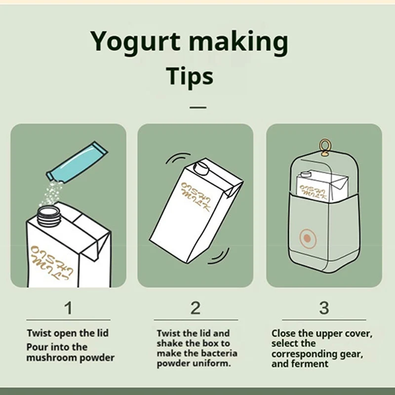 Non disinfection yogurt machine for home fully automatic adjustable constant temperature heating yogurt fermentation portable 2