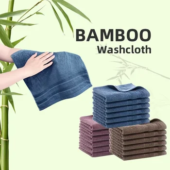 Super Soft Bamboo Washcloth & Hand Towel Set 1