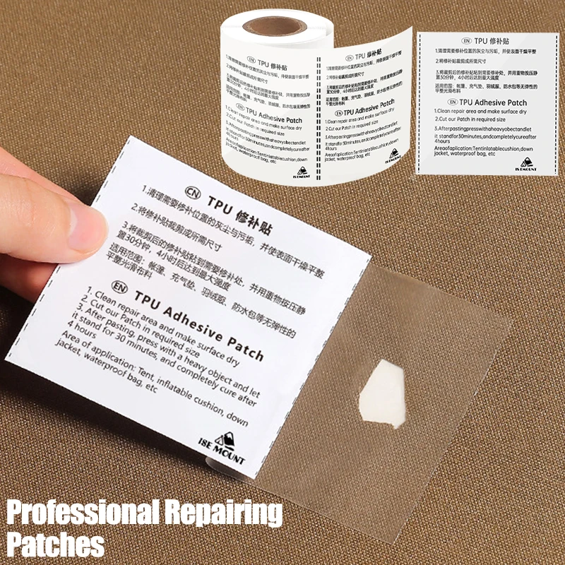 Waterproof Transparent Repair Tape Kit for Camping and Outdoor Gear