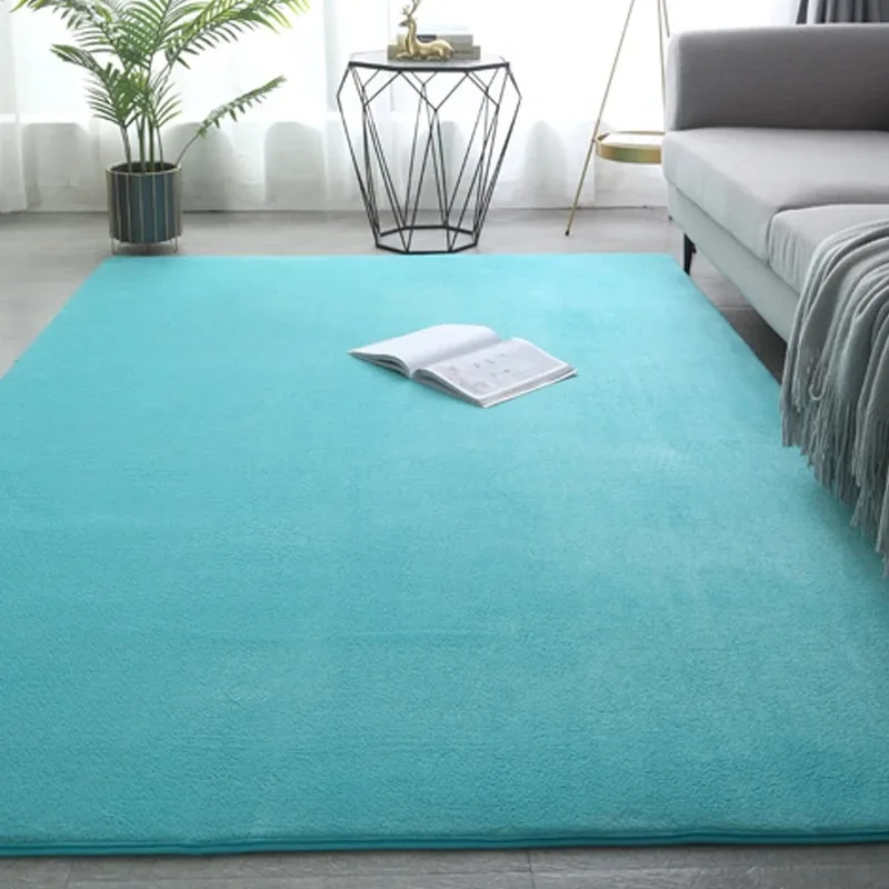 thumbnail image 1 of Alfombra grande verde de lujo para sala de estar, alfombra de juego para niños, alfombra antideslizante para decoración del hogar, alfombras suaves grises para dormitorio y mesita de noche, 1 of 4
