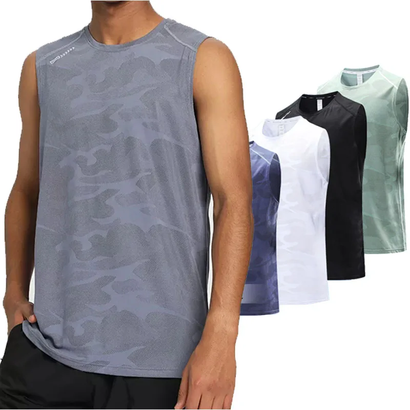 

Men's movement speed dry step leading training suit vest T-shirt circle basketball shooting sleeveless vest