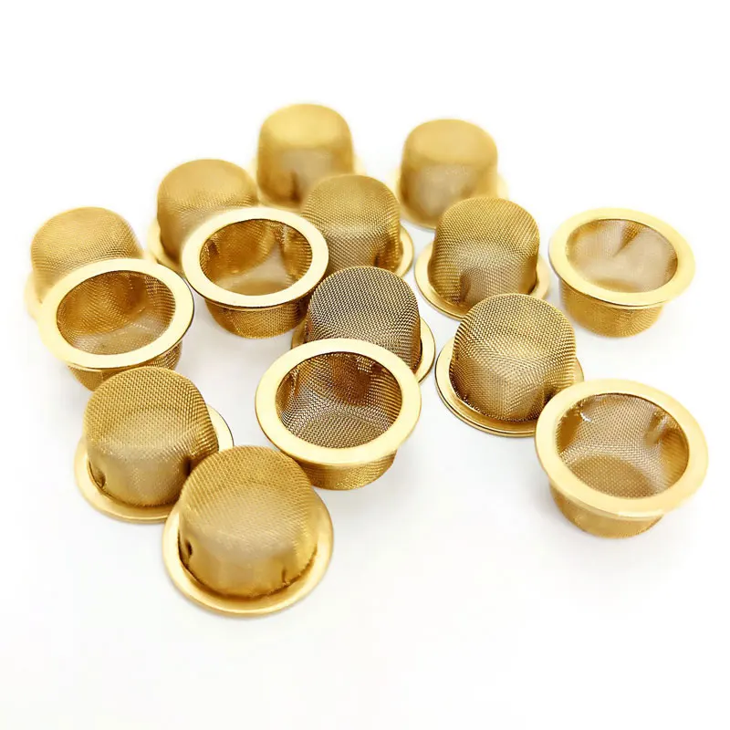 0.5/1 Inch Screen Filters Metal Bowl Tobacco Smoking Pipe Domed Rimmed Mesh Replaceable tobacco pipe smoking pipe filters