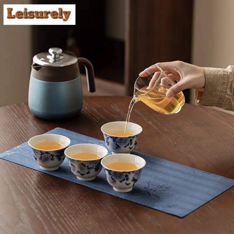 Splendid Reunion Tea Set Complete Set Vintage Set Of Cups Gaiwan Tea Ceremony Set Household Teapot And Tea Cup Set Cha Ornaments