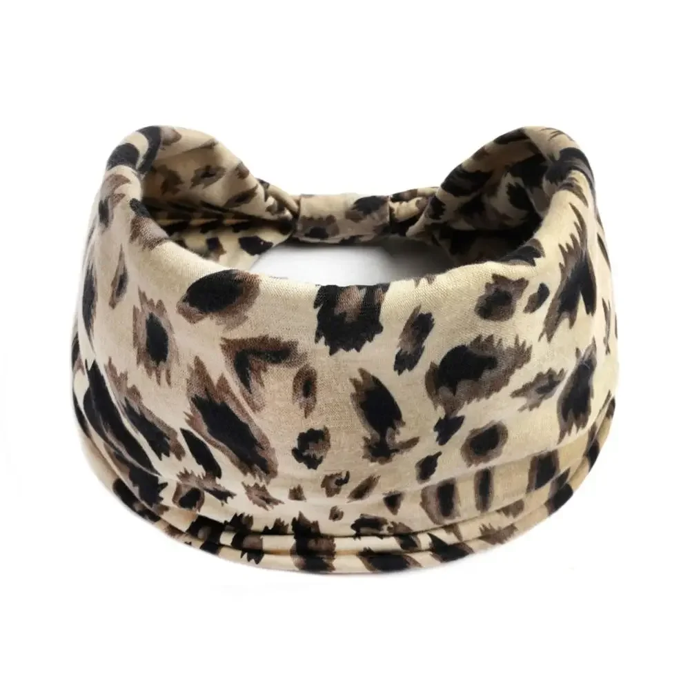 Bohemian Wide Knot Cotton Stretch Yoga Hairband