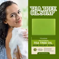 Savon à l'arbre à thé, barre de savon à l'huile d'arbre à thé, savons naturels pour le nettoyage de la peau du corps, savon à barre exfoliant doux 6