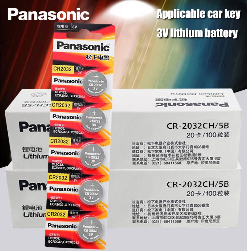 Литиевая батарейка Panasonic cr2032 200 шт./лот cr 2032 3 в | Электроника