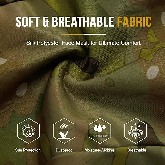 Tactical Balaclava Bicycle Riding Windproof Full Cover Outdoor Hunting Hiking Head Warm Shield Ski Scarf