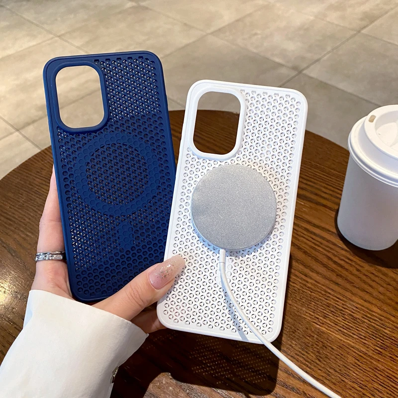 Magnetic Honeycomb Heat Dissipation Breathable Cooling Phone Case