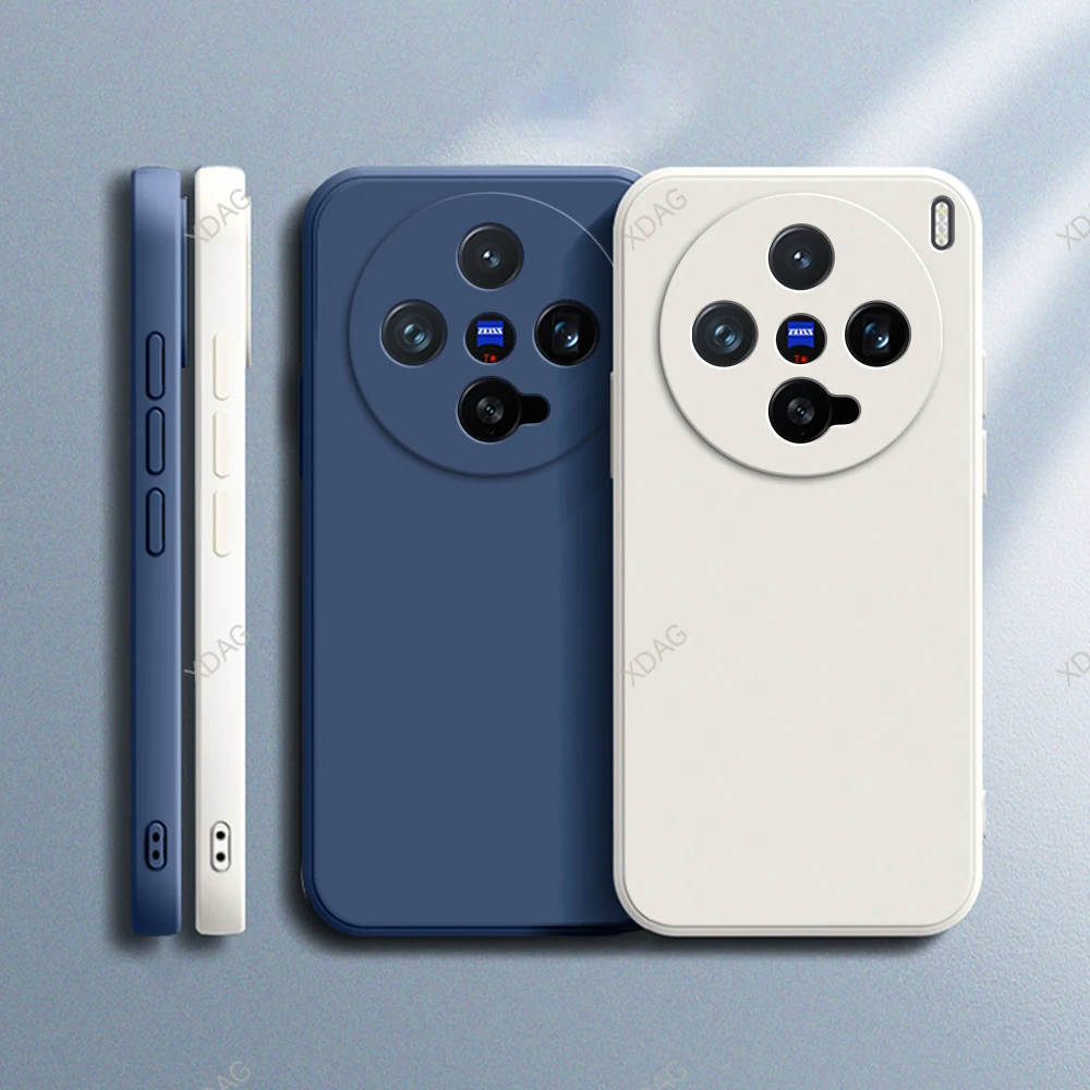 Enhanced Liquid Silicone Phone Case with Square Lens Protection and Classic Straight Edge Design