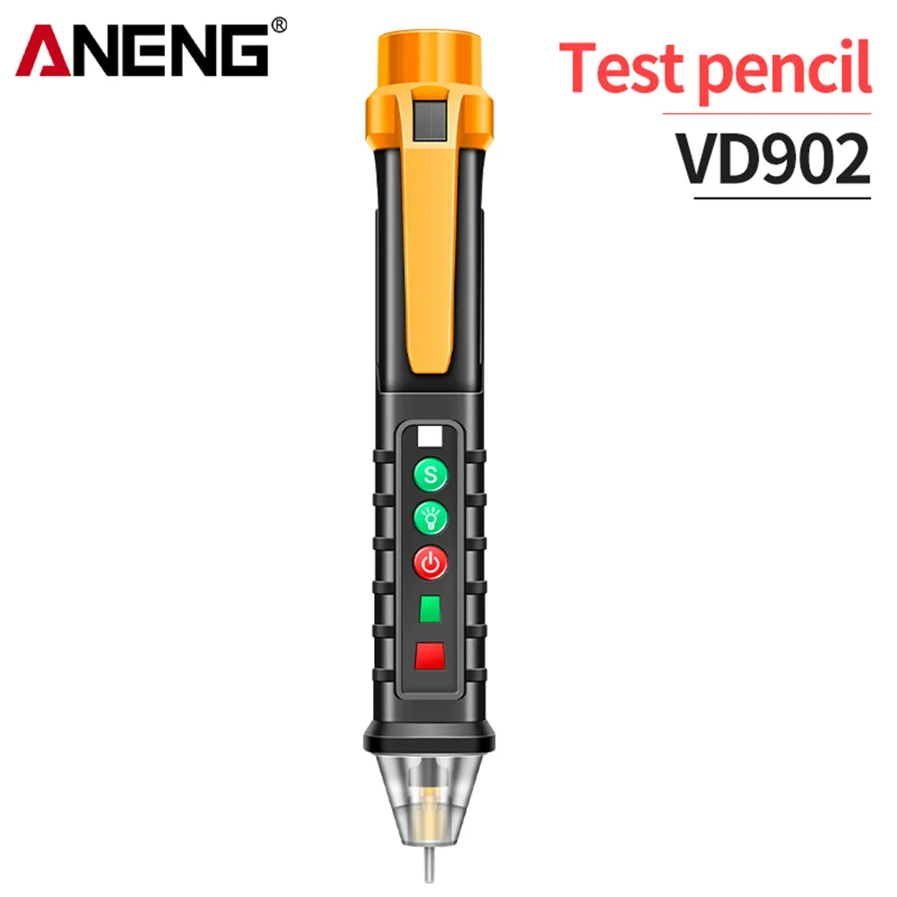 ANENG VD902 AC Voltage Detectors Smart Non-Contact Tester Pen Meter 12-1000V Electric Sensor Test Pencil Infrared Laser magnetic tape measure Measurement & Analysis Tools