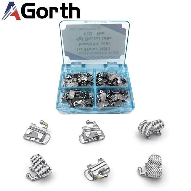 80pcs Dental Orthodontic Buccal Tube 0.022/0.018 1st Molar MBT Roth Edgewise Convertible Single