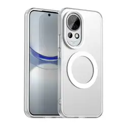 Candy Colors Translucent Shockproof Phone Case with Magnetic Wireless Charging for Nova 13 Pro (White)