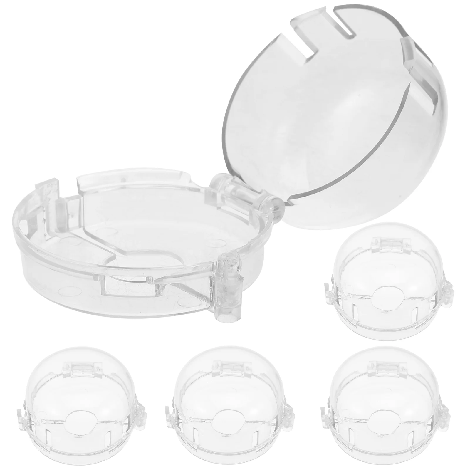 5 Pcs Gas Burner Protection Cap Stove Safety Kitchen Valve Cover Oven Knob Child Covers Childproof Lock Baby