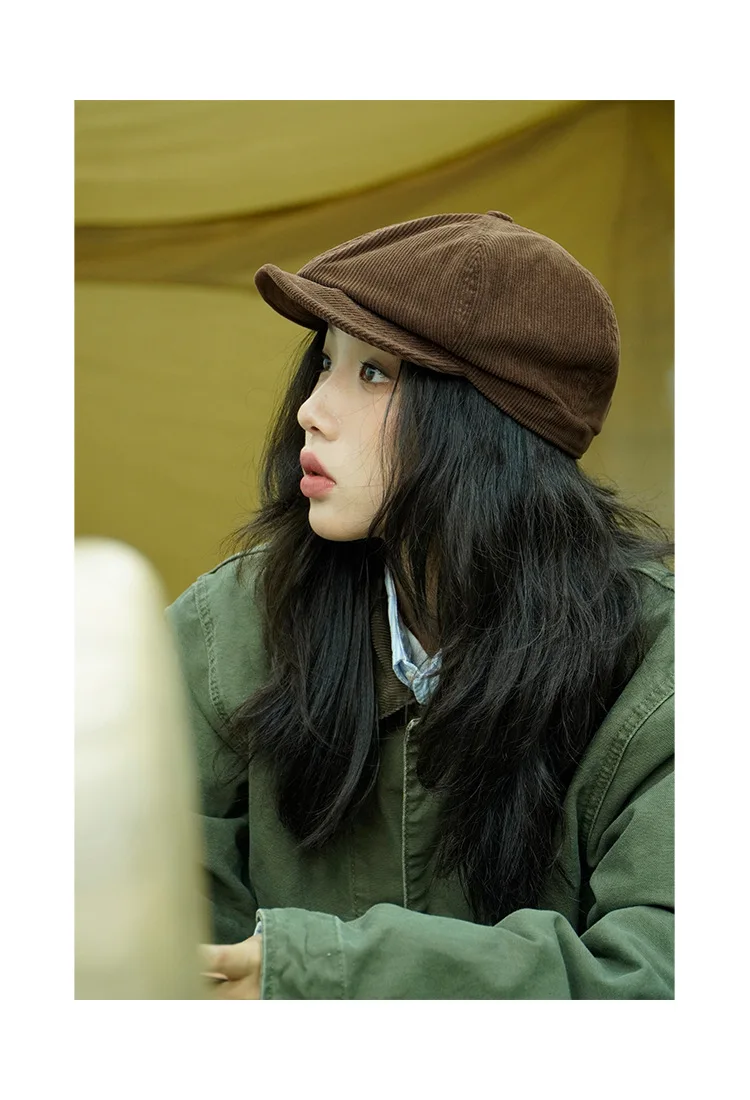 [New Era]★8W CORDUROY BERET Selvedge Corduroy Beret - 45r