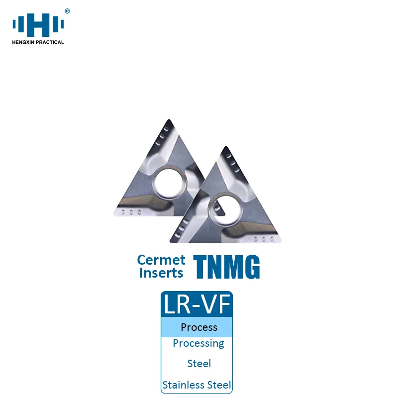 

HENGXIN Carbide Cermet Inserts TNMG160404R VF TNMG 160404L TNMG160408R TNMG160408L CNC Lathe Turning Insert 10pcs cutting tools