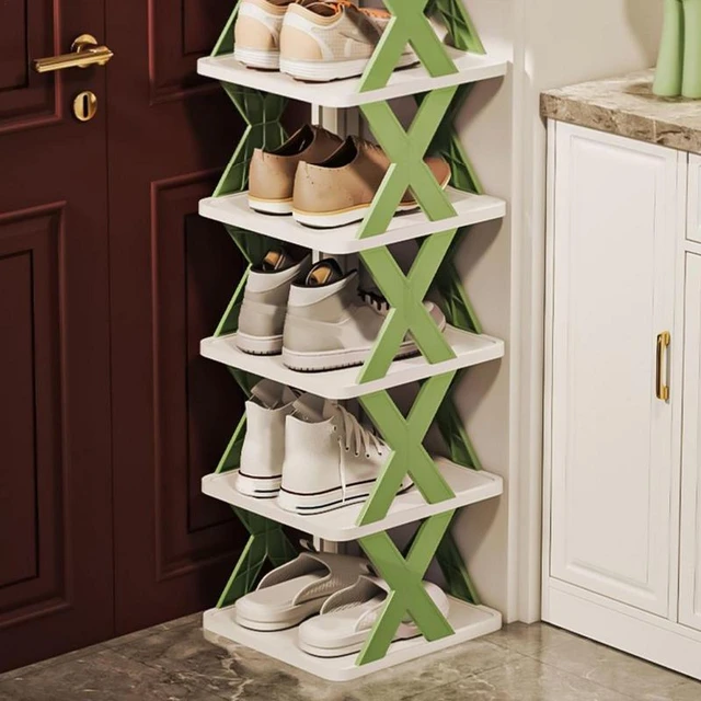 Multi-layer Stackable Shoe Rack Organizer New Space Saving Shoe Storage  Organizer Shelf Box for Entry Door Plastic Shoes Cabinet