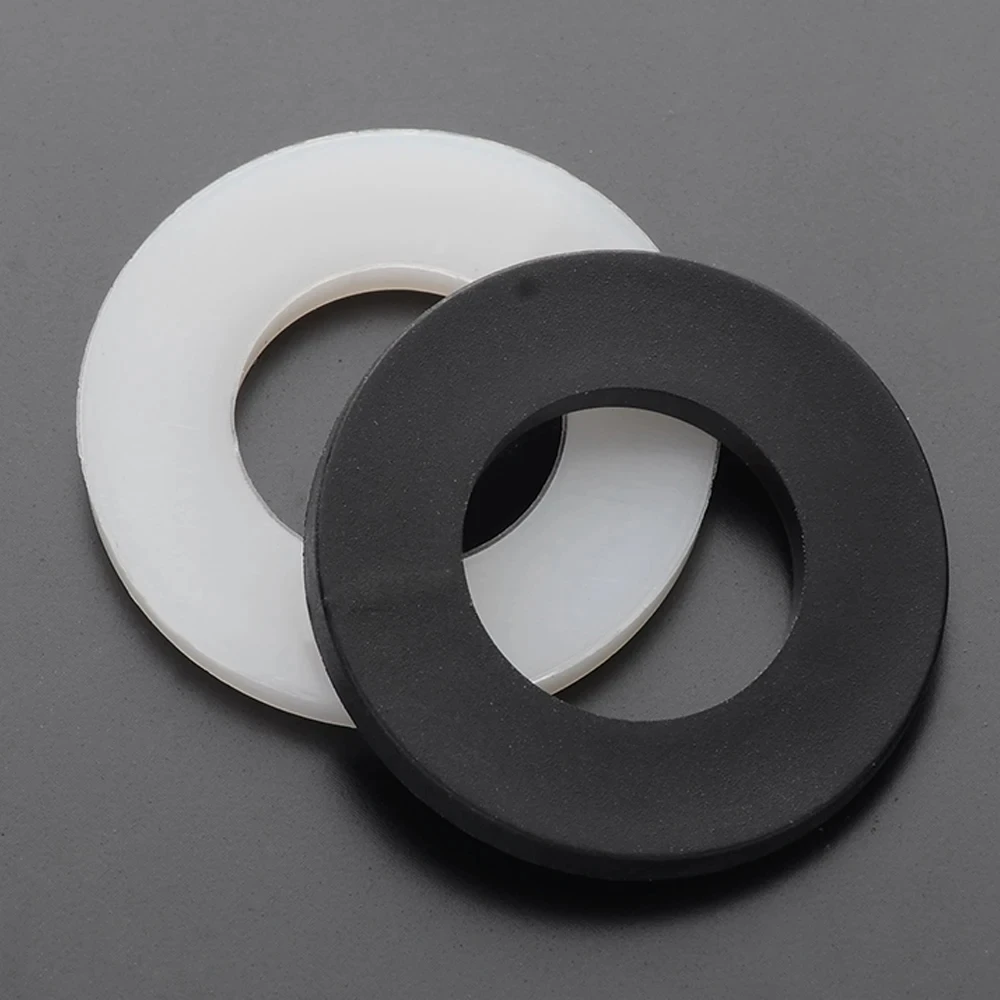 Arandela plana de nailon de plástico, espaciador plano, anillo de junta de aislamiento para tornillo de 200-3mm, 10-0,5 piezas, M2, M2.5, M3, M4, M5, M8, M10, M12- M24 - Imagen 3