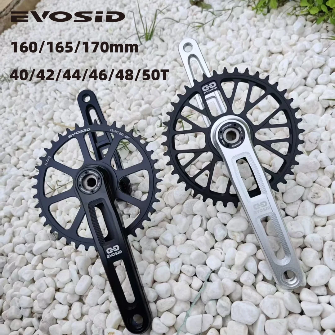 EVOSID Ultralight Road Bike Crank 160mm Integrated Chainring