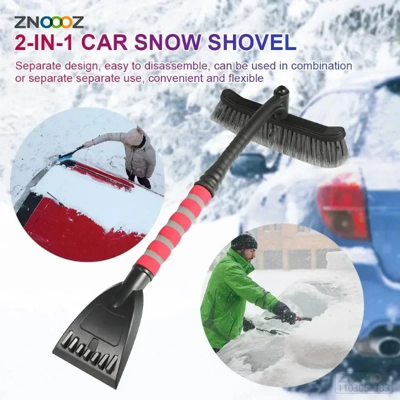 Silicone Car Ice Scrapers Winter Car Windshield Snow Brush Soft Non-slip  Handle Ice Scraper Snow Shovel Removal Car Accessories - AliExpress