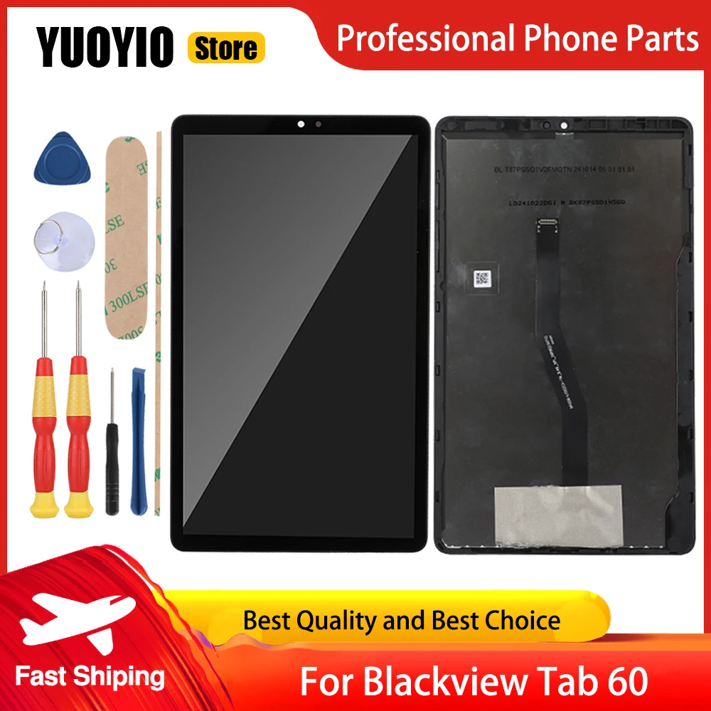 Original For Blackview Tab 60 LCD Display Touch Screen With Frame Digitizer Assembly Replacement Free Disassemble Tools lcd display screen smart phone screen replacement