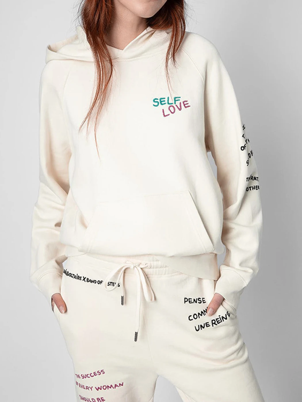 

Letter Embroidered Sweatshirts Women 2023 Spring Autumn Clothing Casual Loose Hooded Sweatshirt Tops Female Fashion Hoodies