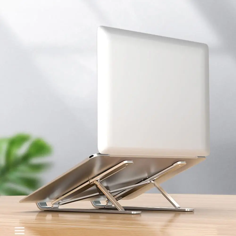 Aluminum Alloy Laptop Stand Height Adjustable Anti-slip Foldable Office Desktop Computer Riser Holder PC Accessories 노트북 스탠드