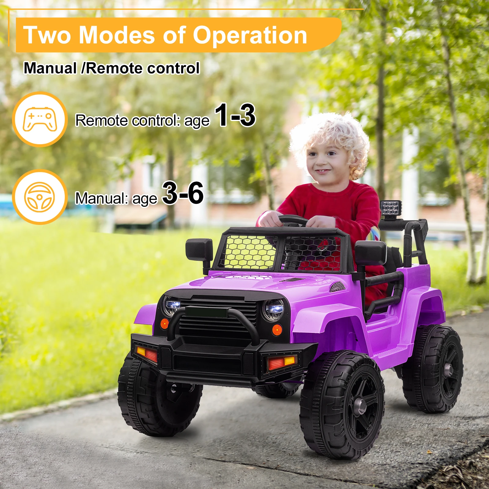 

new Electric car Kids Ride On Car,kids Electric Car with Remote Control Dual Drive 12V 4.5A.h with 2.4G Remote Control Jeep blac