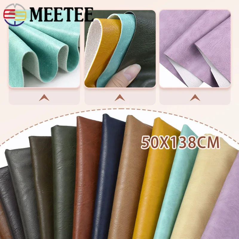 50x138cm 소파 가방용 인조 가죽 원단 방수 원단 가구 자동차 시트 부드러운 PU 공예 천 DIY 바느질 액세서리