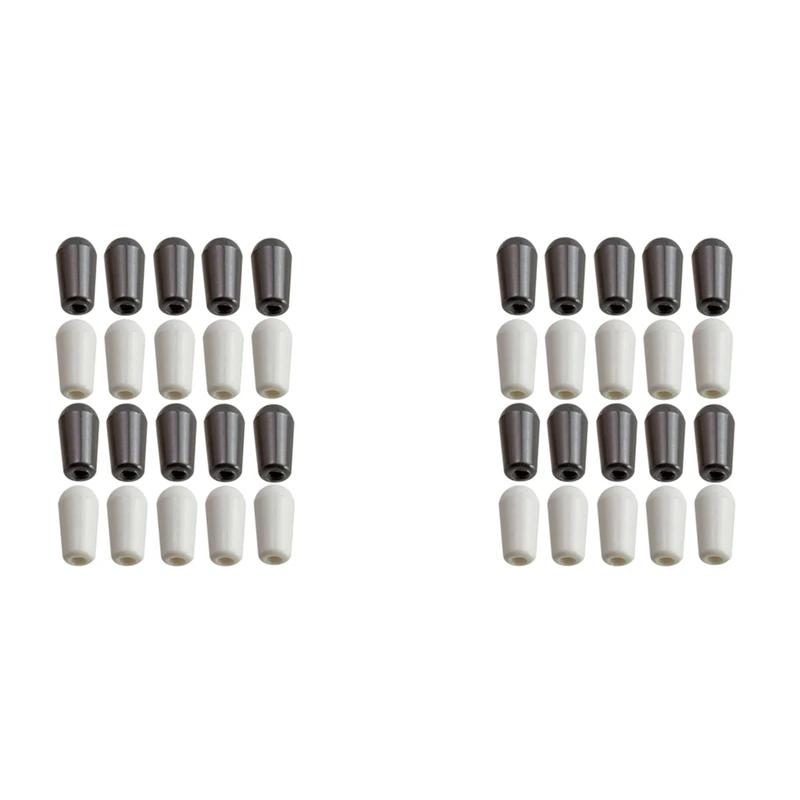 

Pack Of 40 Guitar 3 Way Toggle Switch Cap Tips Buttons For Les Paul/Epiphone Guitar Accessory 4Mm
