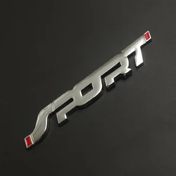Premium 3D Metal Logo Car Badge Emblem - Sleek Fender & Trunk Sticker Accessory (Chrome)