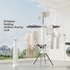 Foldable Octopus Balcony Clothes Drying Rack Stand, Portable Small Octopus Sun Clothes Rack - Space-saving & Mobile 1