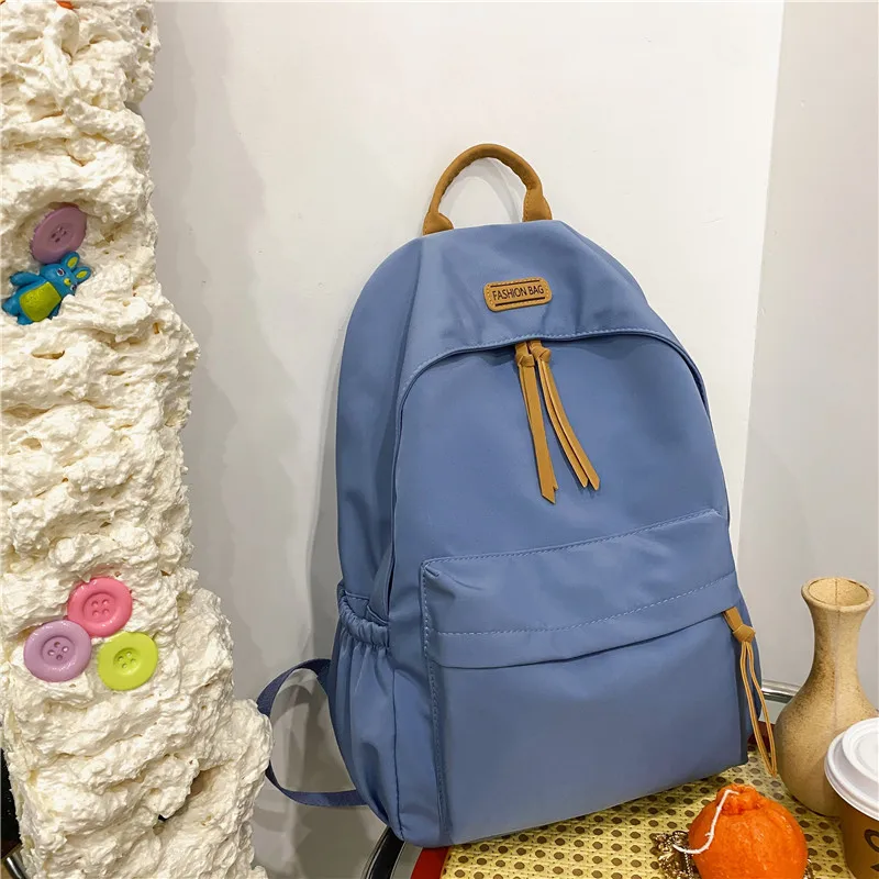 Tilorraine Korean style backpack female minimalist cute backpack for students travel bag nylon shoulder bags school backpack 5