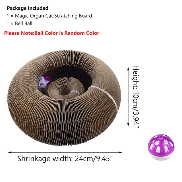 Foldable Cat Scratcher Bed Toy 6